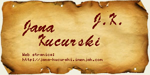 Jana Kucurski vizit kartica